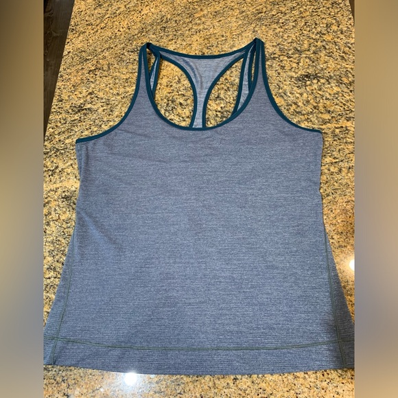 Lululemon Women’s Run The Day Tank Heathered Nile Blue / Nile Blue - Picture 6 of 9
